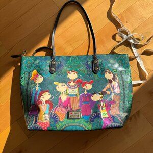 Love Moschino with "Girls on Green" - Shoulder Bag